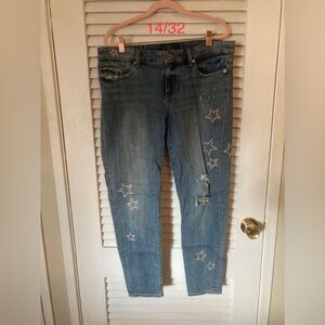 Lucky “Stella” star jeans, size 14/32